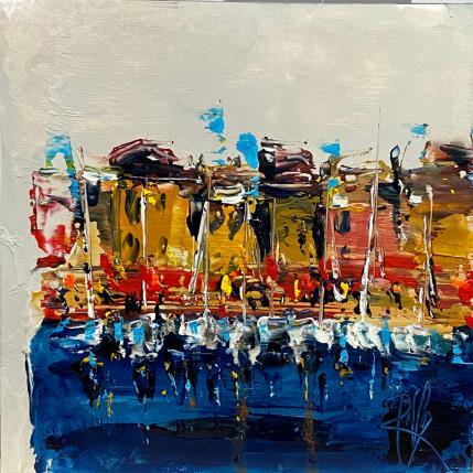 Painting Vieux port by Raffin Christian | Painting Figurative Oil Marine