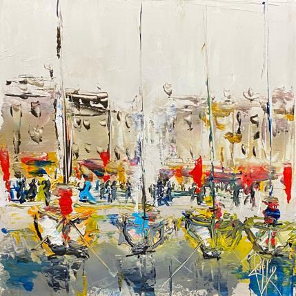 Peinture Au vieux port par Raffin Christian | Tableau Figuratif Huile Urbain