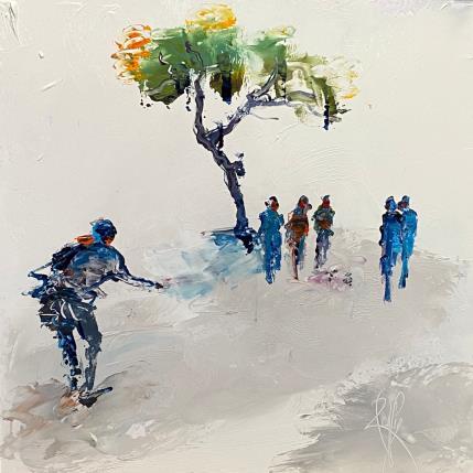 Peinture Pétanque par Raffin Christian | Tableau Figuratif Huile Scènes de vie