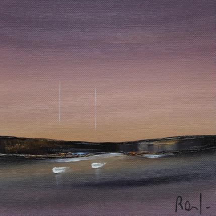 Gemälde Douceur marine 60 von Roussel Marie-Ange et Fanny | Gemälde Figurativ Öl Marine, Minimalistisch