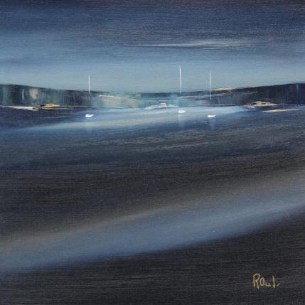 Peinture Symphonie marine 60 par Roussel Marie-Ange et Fanny | Tableau Figuratif Huile Marine, Minimaliste