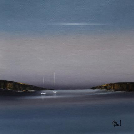 Peinture Douceur marine 60 par Roussel Marie-Ange et Fanny | Tableau Figuratif Huile Marine, Minimaliste