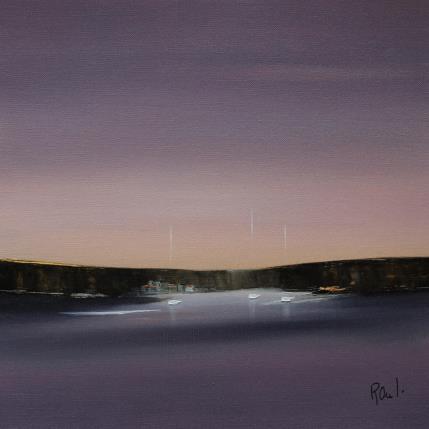 Peinture Evasion marine 60 par Roussel Marie-Ange et Fanny | Tableau Figuratif Huile Marine, Minimaliste