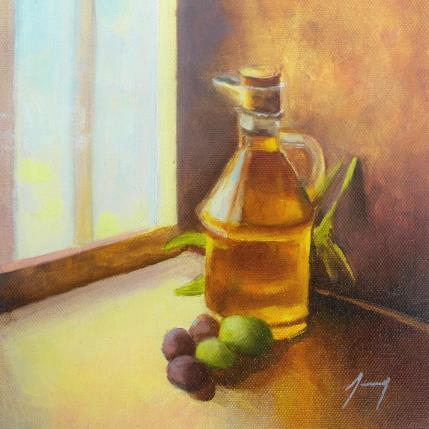 Peinture Trésor de l'olivier par Jung François | Tableau Figuratif Huile Natures mortes