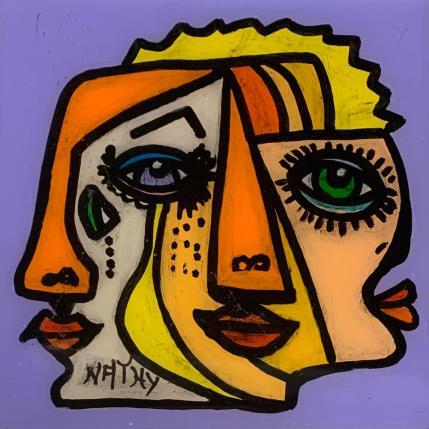 Painting TRINITÉ BLONDE  by Nathy | Painting Pop-art Acrylic Pop icons