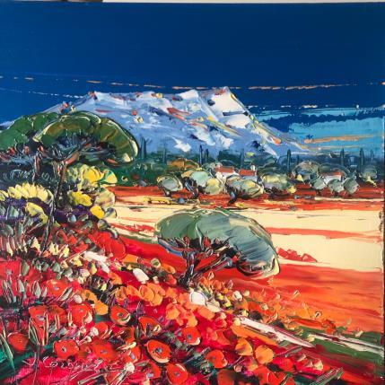 Peinture Campagne aixoise par Corbière Liisa | Tableau Figuratif Huile Paysages