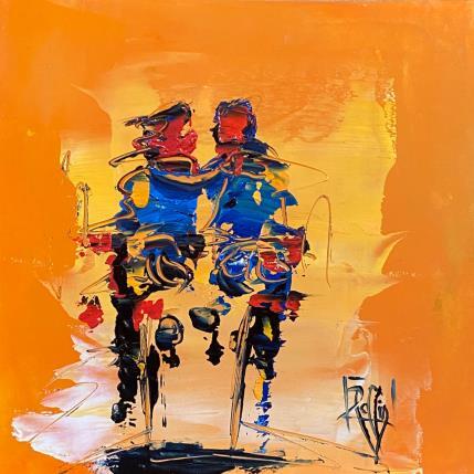 Peinture Enlacés par Raffin Christian | Tableau Figuratif Huile Scènes de vie