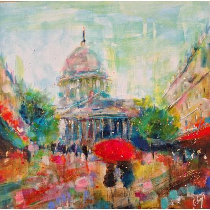 Peinture Quartier des écoles par Solveiga | Tableau  Acrylique