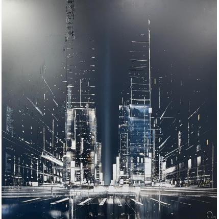 Peinture Omega par Rey Julien | Tableau Figuratif Feuille d'or Urbain