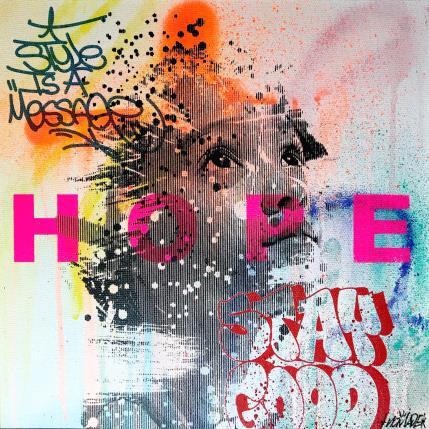 Peinture Hope and stay good par Maderno | Tableau Street Art Acrylique, Graffiti Enfant