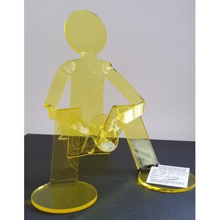 Sculpture Flexo Be Dreamer NBR par Zed | Sculpture Figuratif Plexiglas Minimaliste