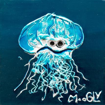 Painting Escagacius by Moogly | Painting Raw art Acrylic, Cardboard, Pigments, Resin Animals