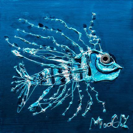 Peinture Goguettus par Moogly | Tableau Art Singulier Acrylique, Carton, Pigments, Résine Animaux