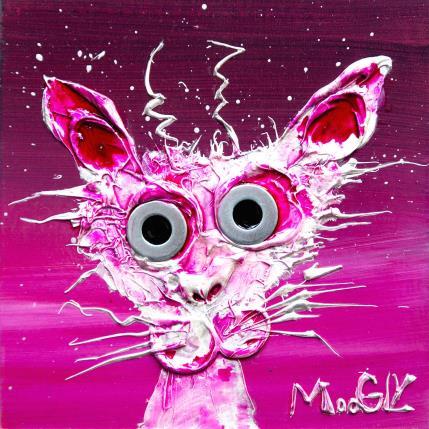 Peinture Monomaniacus par Moogly | Tableau Art Singulier Acrylique, Carton, Pigments, Résine Animaux