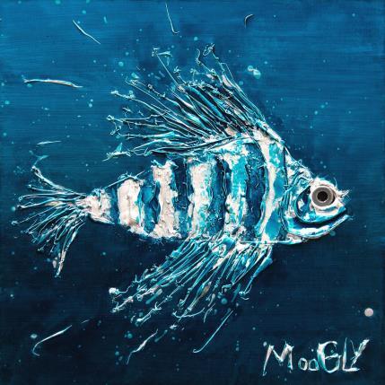 Peinture Charismus par Moogly | Tableau Art Singulier Acrylique, Carton, Pigments, Résine Animaux