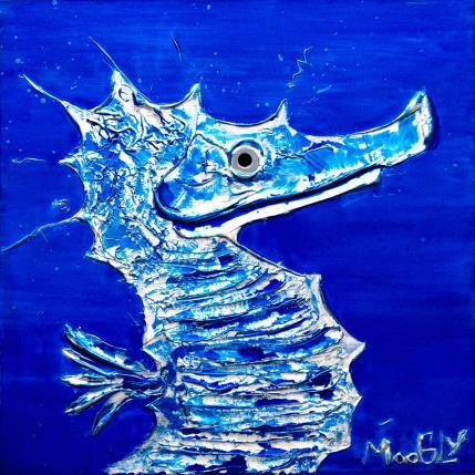 Peinture Fièrus par Moogly | Tableau Art Singulier Acrylique, Carton, Pigments, Résine Animaux