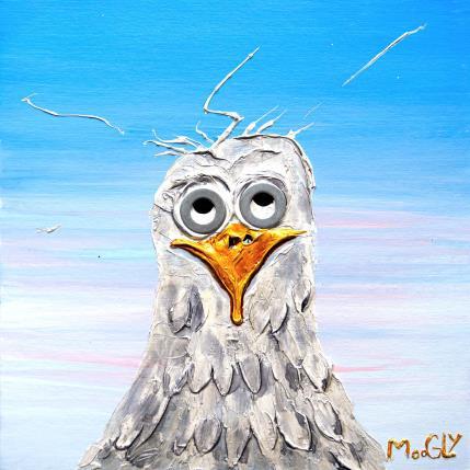 Peinture Méningius par Moogly | Tableau Art Singulier Acrylique, Carton, Pigments, Résine Animaux