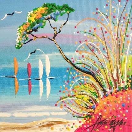 Painting Près des calanques by Fonteyne David | Painting Figurative Acrylic Landscapes