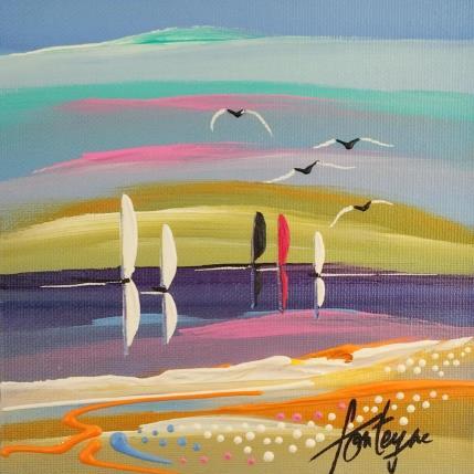 Peinture Marseille Romantique par Fonteyne David | Tableau Figuratif Acrylique Marine, Paysages