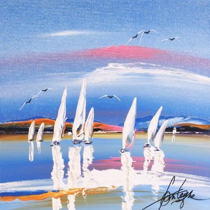 Peinture Vitesse et vent par Fonteyne David | Tableau Figuratif Acrylique Marine