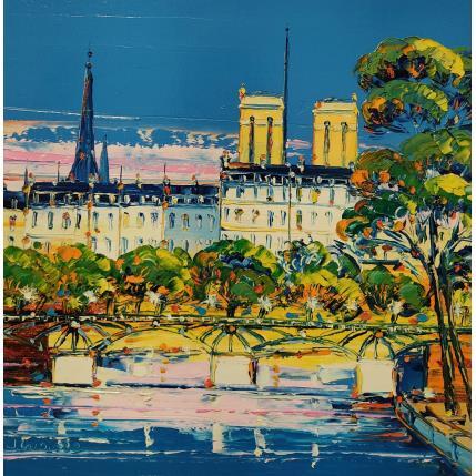 Painting Paris romantique by Corbière Liisa | Painting Figurative Oil Landscapes