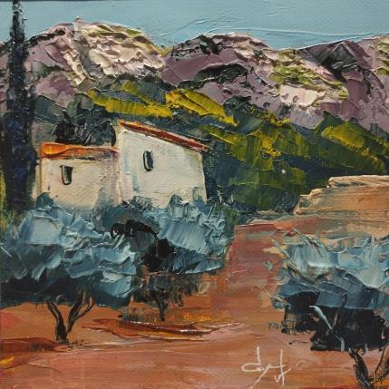 Peinture Les oliviers dans la plaine par Degabriel Véronique | Tableau Figuratif Huile Paysages