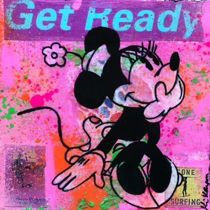 Peinture Minnie par Kikayou | Tableau Pop-art Acrylique, Collage, Graffiti Icones Pop