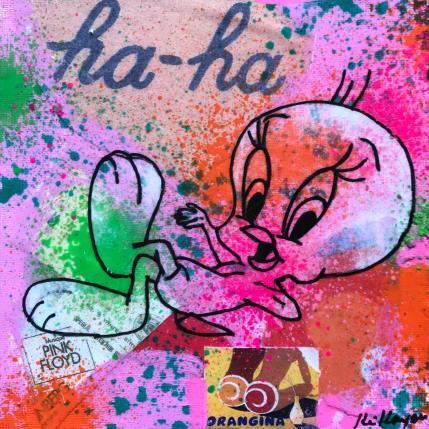 Peinture Titi par Kikayou | Tableau Pop-art Acrylique, Collage, Graffiti Icones Pop