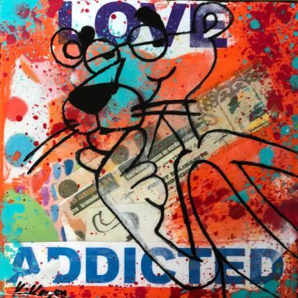 Peinture Pink par Kikayou | Tableau Pop-art Acrylique, Collage, Graffiti Icones Pop