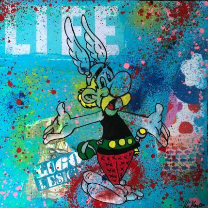 Peinture Asterix par Kikayou | Tableau Pop-art Acrylique, Collage, Graffiti Icones Pop