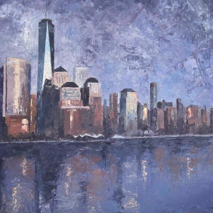 Peinture New Amsterdam par Martin Laurent | Tableau Figuratif Huile Urbain