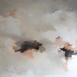 Painting profite de la magnificence de ce qui est  by Dumontier Nathalie | Painting Abstract Oil Minimalist