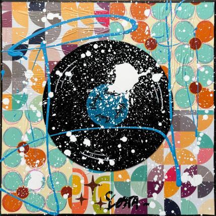 Peinture Vintage music par Costa Sophie | Tableau Pop-art Acrylique, Collage, Upcycling