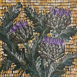 Peinture Artichokes par Dmitrieva Daria | Tableau Impressionnisme Acrylique Nature