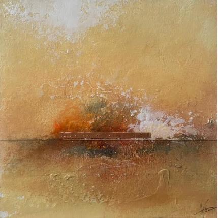 Peinture Abstraction #1980 par Hévin Christian | Tableau Abstrait Acrylique, Bois, Huile, Pastel Minimaliste