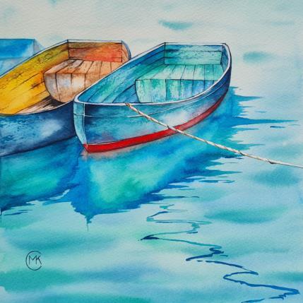 Peinture L'été ensoleillé  par Kuprina Carle Maria | Tableau Figuratif Aquarelle