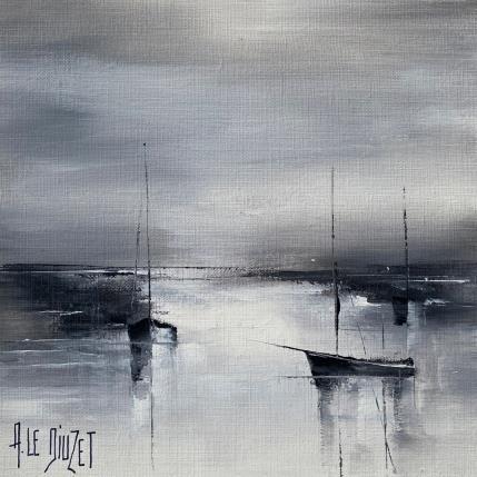 Peinture Compo Marine 13 par Le Diuzet Albert | Tableau Figuratif Huile Marine