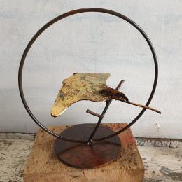 Sculpture baby raie by Eres Nicolas | Sculpture Figurative Metal Animals