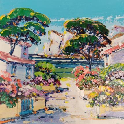 Painting Aïoli au cabanon, Sormiou by Corbière Liisa | Painting Figurative Oil Landscapes, Pop icons