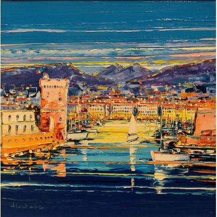 Painting Lumière du soir, Marseille by Corbière Liisa | Painting Figurative Oil Landscapes, Marine