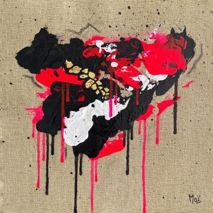 Peinture Turbulences par Maï Bouvier | Tableau Abstrait Acrylique