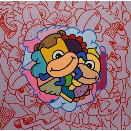 Peinture Fugazi two par Hank China | Tableau Pop-art Acrylique, Posca Icones Pop