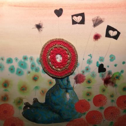 Painting Nutrire la sapienza by Nai | Painting Surrealism Acrylic, Gluing Life style, Nature, Society