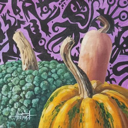 Peinture Tre zucche par Parisotto Alice | Tableau Figuratif Huile