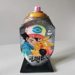 Sculpture Best team par Kedarone | Sculpture Pop-art Acrylique, Graffiti Icones Pop