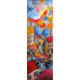 Peinture Voyage  par Fauve | Tableau Figuratif Acrylique Paysages