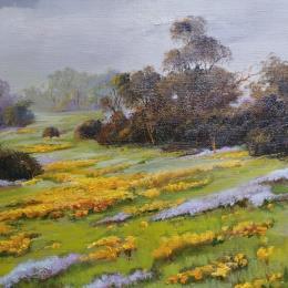 Painting Remanso de paz by Cabello Ruiz Jose | Painting Impressionism Oil Landscapes