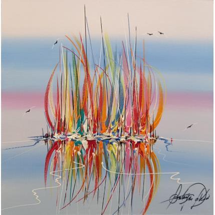 Painting Les vents du bonheur by Fonteyne David | Painting Figurative Acrylic Marine