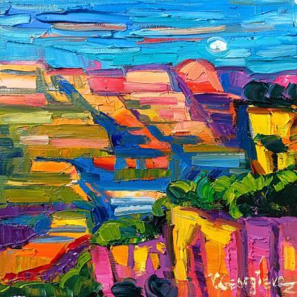Peinture Sunrise on Verdon par Georgieva Vanya | Tableau Figuratif Huile Paysages