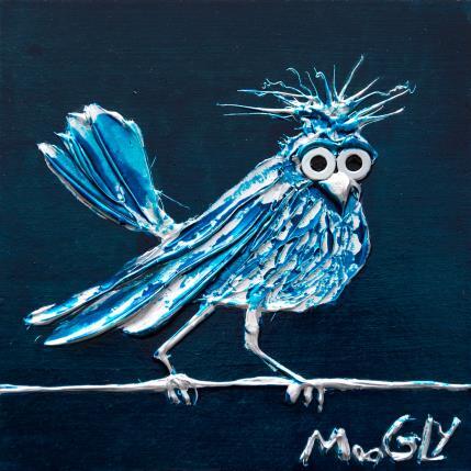 Peinture Prétentius par Moogly | Tableau Art Singulier Acrylique, Carton, Pigments, Résine Animaux